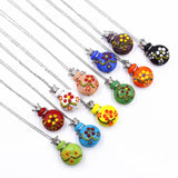 Refillable Essential Oil Aromatherapy Pendant Necklace