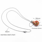Refillable Essential Oil Aromatherapy Pendant Necklace