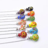 Refillable Essential Oil Aromatherapy Pendant Necklace