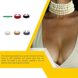 Vintage Pearl Necklace Short Choker Pendant Bridal Jewelry