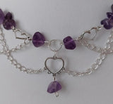 Fairy Elf Amethyst Layered Choker Necklace