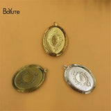 BoYuTe Oval Floating Locket 23*33*5MM Photo Pendant