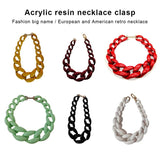 Woman Resin Necklace Chunky Choker Necklaces