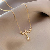 2021 EKG Pendant Necklace For Women Classic Party Accessories Gift