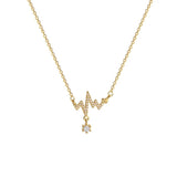 2021 EKG Pendant Necklace For Women Classic Party Accessories Gift