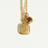 Vintage Zodiac Sign Necklace for Women