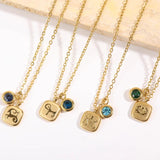 Vintage Zodiac Sign Necklace for Women