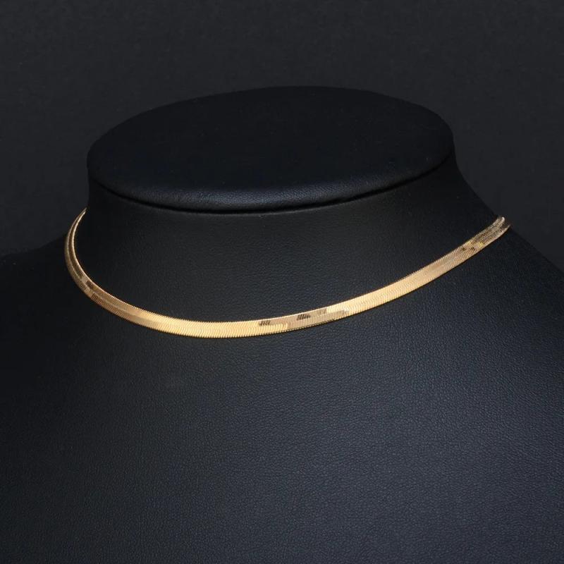 2021 New Silver Round Necklaces For Women Metal Necklace