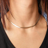 2021 New Silver Round Necklaces For Women Metal Necklace