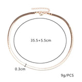 2021 New Silver Round Necklaces For Women Metal Necklace