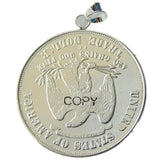 US 1876cc Trade Dollar Necklace Silver Plated Coin Pendant Jewelry