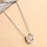 Uini-Tail Hot 925 Tibetan Silver Moon Star Necklace