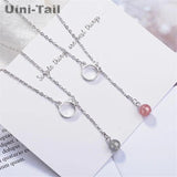 Uini-Tail Strawberry Crystal Cat Necklace GN412