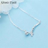 Romantic Rose Branch Necklace Flower Necklace GN862