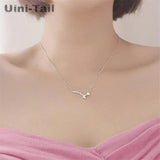 Romantic Rose Branch Necklace Flower Necklace GN862
