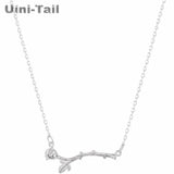 Romantic Rose Branch Necklace Flower Necklace GN862