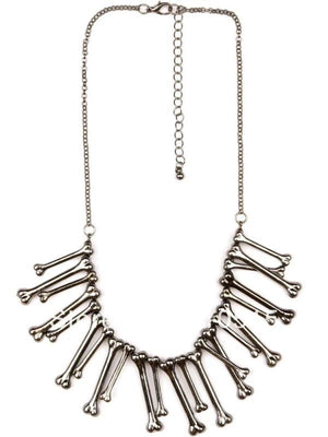 Bone Choker Necklace Goth WishBone Bohemian Ethnic Maxi Power Steampunk Vintage