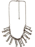 Bone Choker Necklace Goth WishBone Bohemian Ethnic Maxi Power Steampunk Vintage