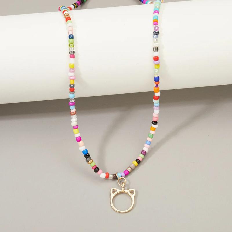 Bohemian Seed Bead Choker Necklace Animal Jewelry