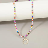 Bohemian Seed Bead Choker Necklace Animal Jewelry