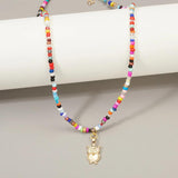 Bohemian Seed Bead Choker Necklace Animal Jewelry