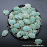 Healing Stone Jewelry Amethyst Amazonite Lapis Quartz Pink Crystal Pendants