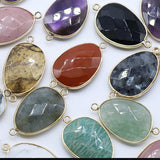 Healing Stone Jewelry Amethyst Amazonite Lapis Quartz Pink Crystal Pendants