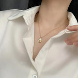 18k Plated Avocado Pendant Necklace Stainless Steel Avocado Necklaces