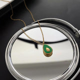 18k Plated Avocado Pendant Necklace Stainless Steel Avocado Necklaces