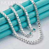 925 Sterling Silver Thin Chain Necklace for Women