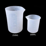 2Pcs Silicone Measuring Cup Cook Bakers Jewelry Tools