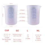 2Pcs Silicone Measuring Cup Cook Bakers Jewelry Tools