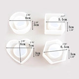 4 Shapes Resin Molds Kit Napkin Holders Ring Napkin Buckles