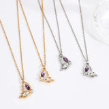 Butterfly Necklace Magnetic Suction Couple Pendant Collarbone Chain