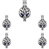 Tree Shape Pearl Cage Locket Aromatherapy Diffuser Necklace Bracelet