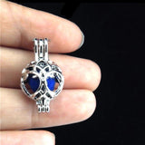 Tree Shape Pearl Cage Locket Aromatherapy Diffuser Necklace Bracelet