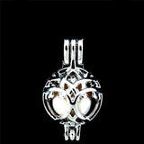 Tree Shape Pearl Cage Locket Aromatherapy Diffuser Necklace Bracelet