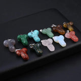 2pcs Opal Grey Agate Jade Stone Charms for DIY Necklaces