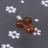 2pcs Opal Grey Agate Jade Stone Charms for DIY Necklaces