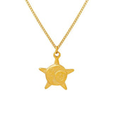 French Spring Ins Five-Pointed Star Sun Moon Necklace Female Clavicle Chain