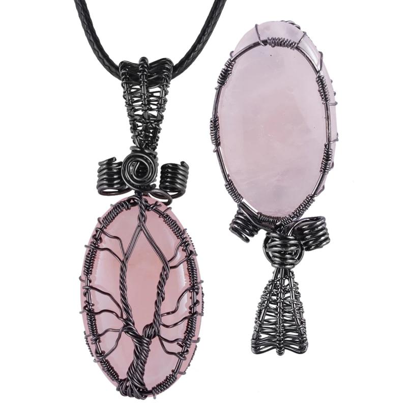 Tree Of Life Crystal Stone Pendant for Jewelry Making