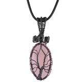 Tree Of Life Crystal Stone Pendant for Jewelry Making