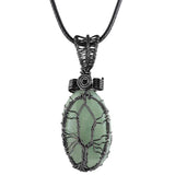 Tree Of Life Crystal Stone Pendant for Jewelry Making