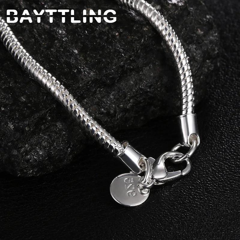 925 Silver Mom Necklace Snake Chain Gift Jewelry