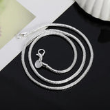 925 Silver Mom Necklace Snake Chain Gift Jewelry