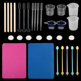 Resin Mold Tool Kit Disposable Cups & Spoons UV Epoxy Casting Jewelry Making