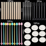 Resin Mold Tool Kit Disposable Cups & Spoons UV Epoxy Casting Jewelry Making