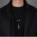 9 Eye Tibet Dzi Pendant Choker Necklace Natural Stone Fashion Style