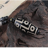 9 Eye Tibet Dzi Pendant Choker Necklace Natural Stone Fashion Style