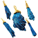Titanium Coated Tourmaline Pendant for Necklace Making